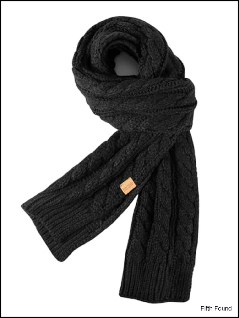 Chunky Cable Knit Winter Scarf Soft Acrylic Cold Weather Wrap